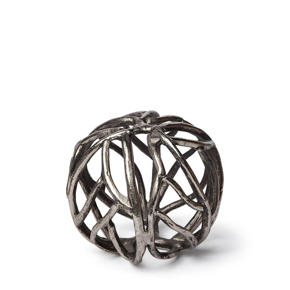 Petite Silver Metal Tree Branch Sculpture — view 1