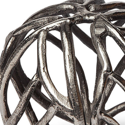Petite Silver Metal Tree Branch Sculpture HomeRoots