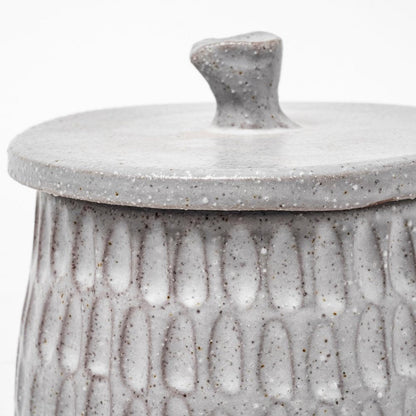 5" Gray Ceramic Box With Lid HomeRoots
