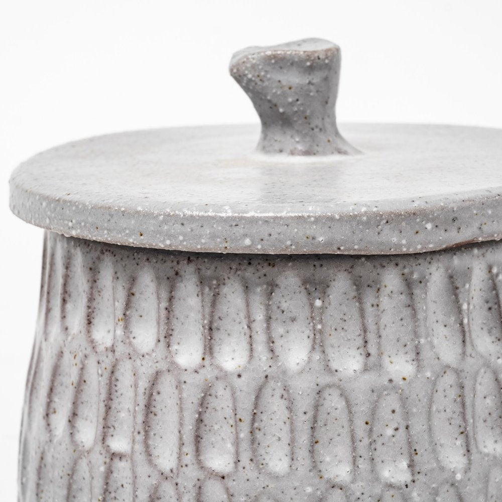 5" Gray Ceramic Box With Lid HomeRoots