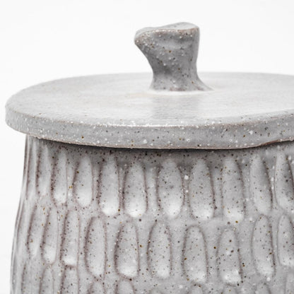 5" Gray Ceramic Box With Lid HomeRoots