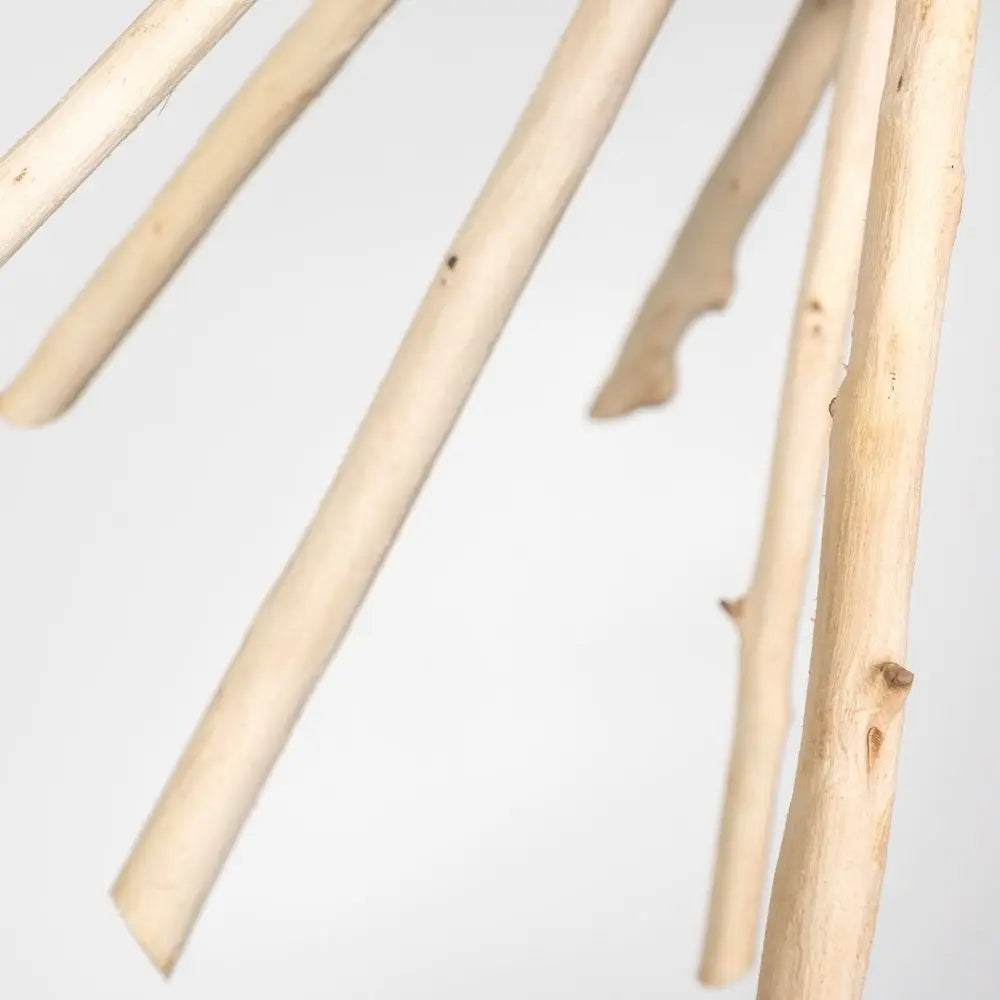 Wood And Metal Starburst Six Bulb Hanging Light HomeRoots