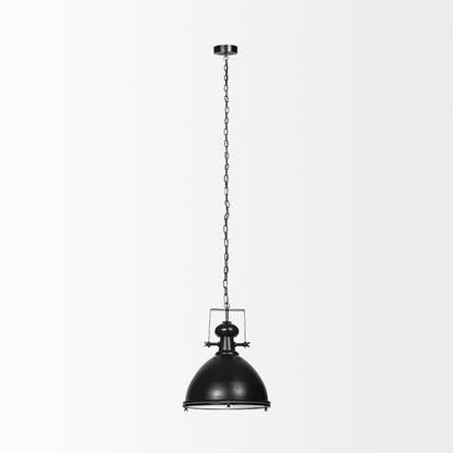 Industrial Black Metal Hanging Pendant Light