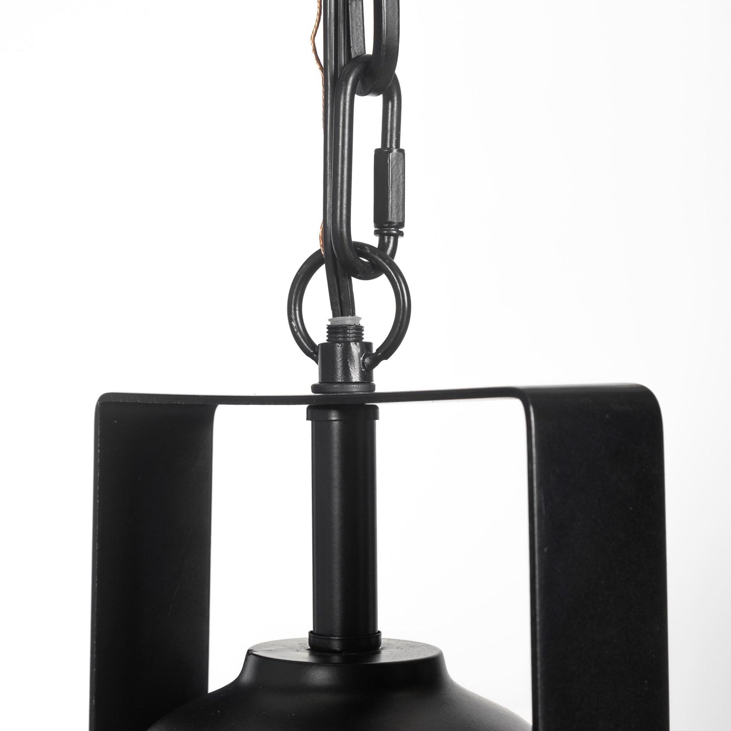 Industrial Black Metal Hanging Pendant Light