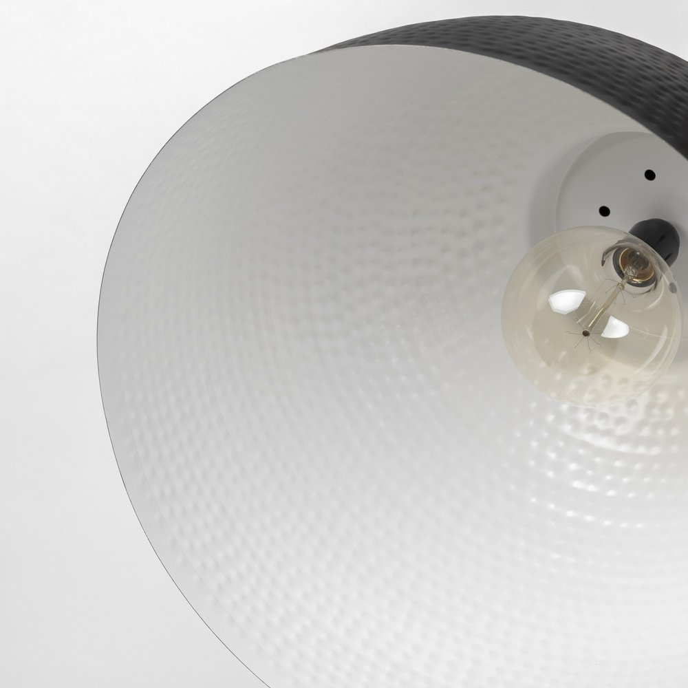 Black Lantern Metal Dimmable Ceiling Light With Black Shades HomeRoots