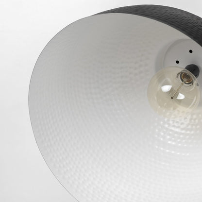 Black Lantern Metal Dimmable Ceiling Light With Black Shades HomeRoots