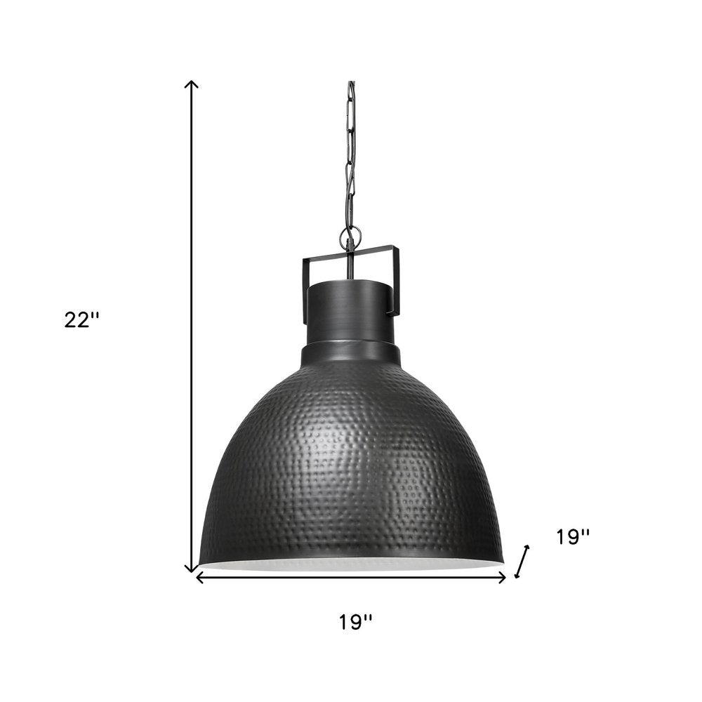 Black Lantern Metal Dimmable Ceiling Light With Black Shades HomeRoots