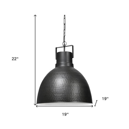 Black Lantern Metal Dimmable Ceiling Light With Black Shades HomeRoots