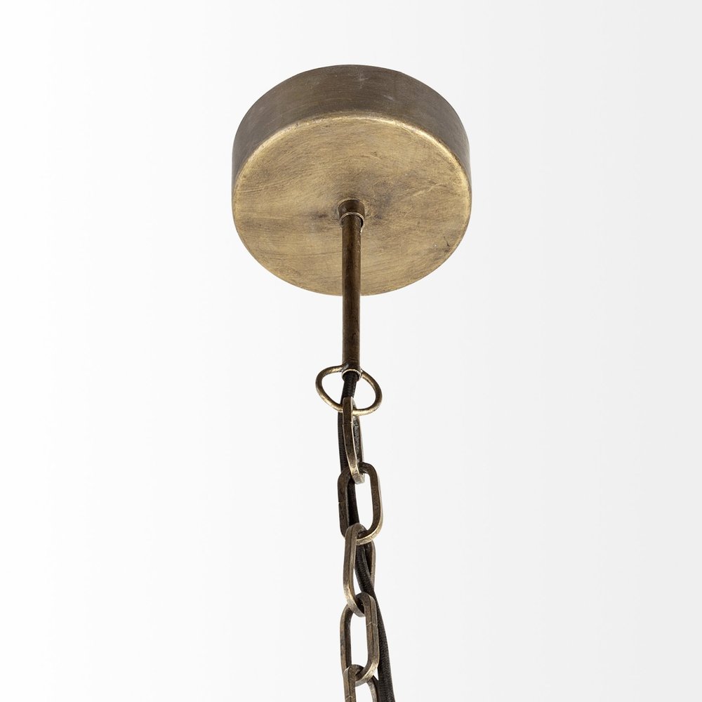 Black Metal Geometric Globe Hanging Light HomeRoots