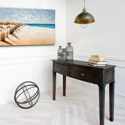 Rustic Gold Ton Metal Dome Hanging Light HomeRoots