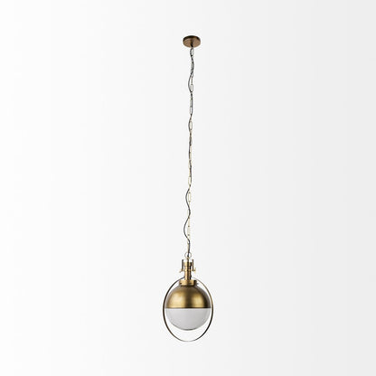 Gold Metal Sphere Pendant Hanging Light HomeRoots