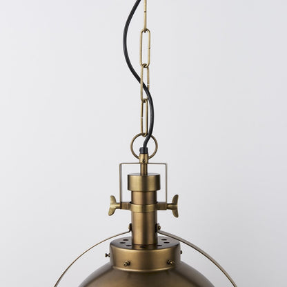 Gold Metal Sphere Pendant Hanging Light HomeRoots