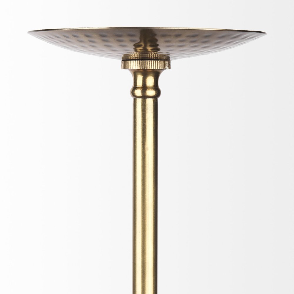 Hammered Gold Metal Hanging Pendant Light — view 3