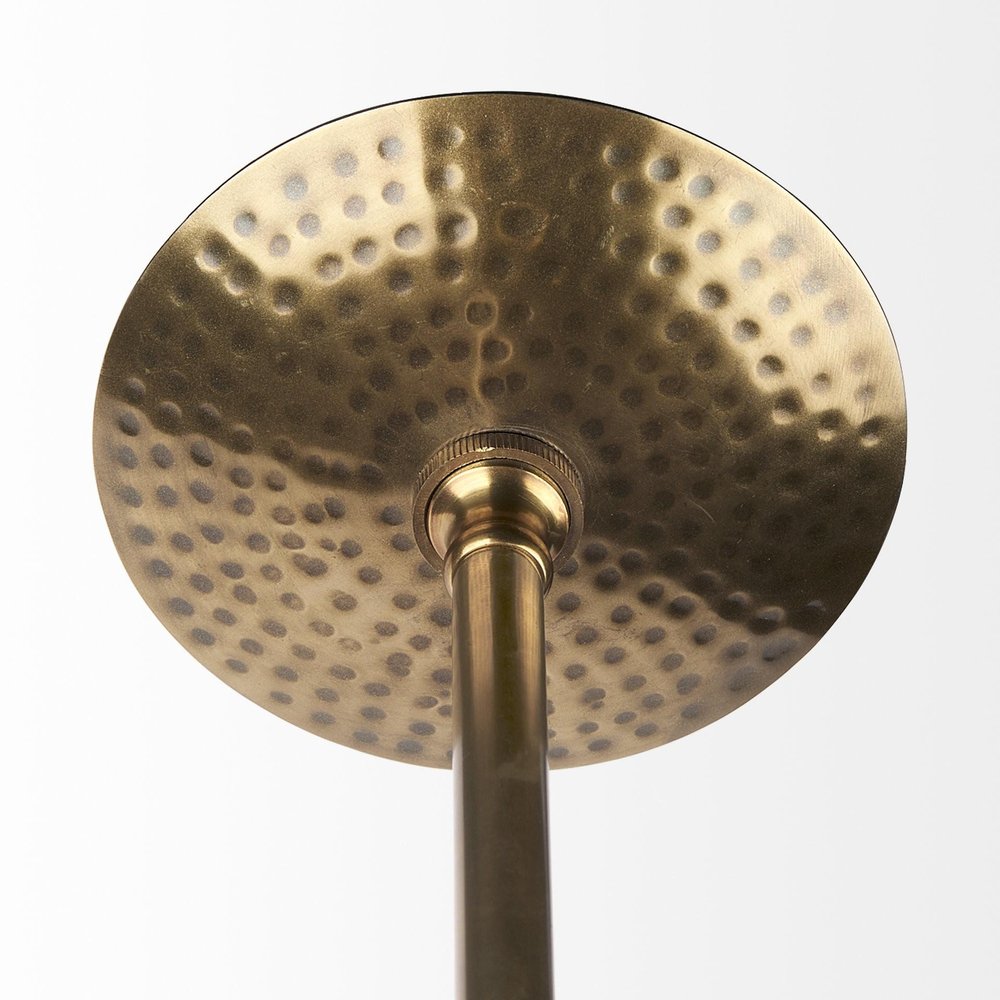 Hammered Gold Metal Hanging Pendant Light HomeRoots