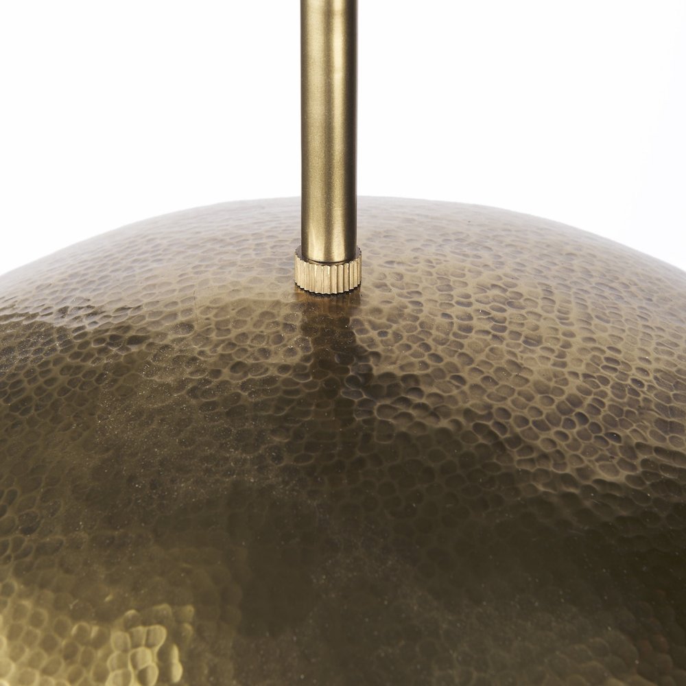 Hammered Gold Metal Hanging Pendant Light HomeRoots