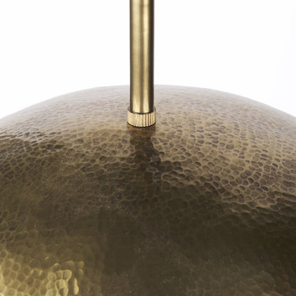 Hammered Gold Metal Hanging Pendant Light HomeRoots