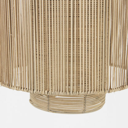 Natural Cane Cylindrical Hanging Pendant Light HomeRoots