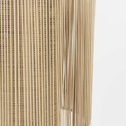 Natural Cane Cylindrical Hanging Pendant Light HomeRoots
