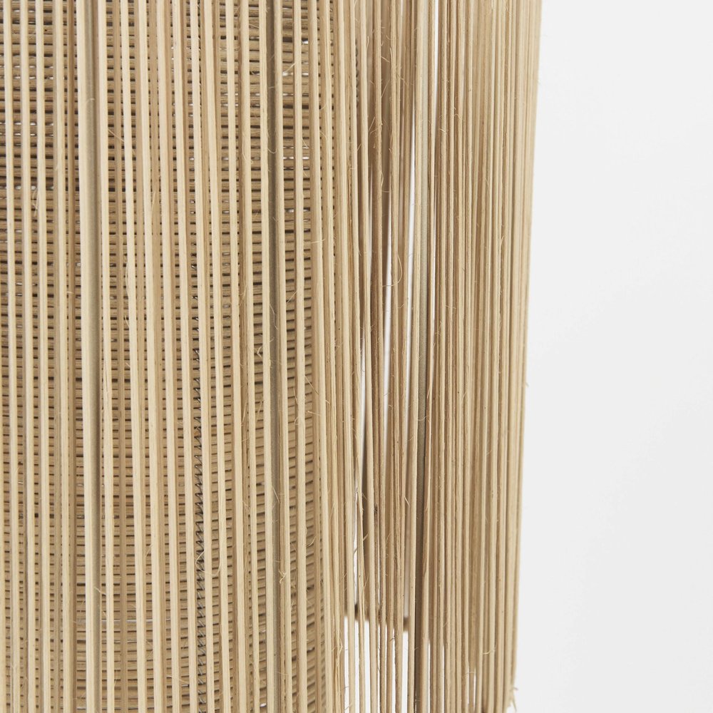 Natural Cane Cylindrical Hanging Pendant Light HomeRoots