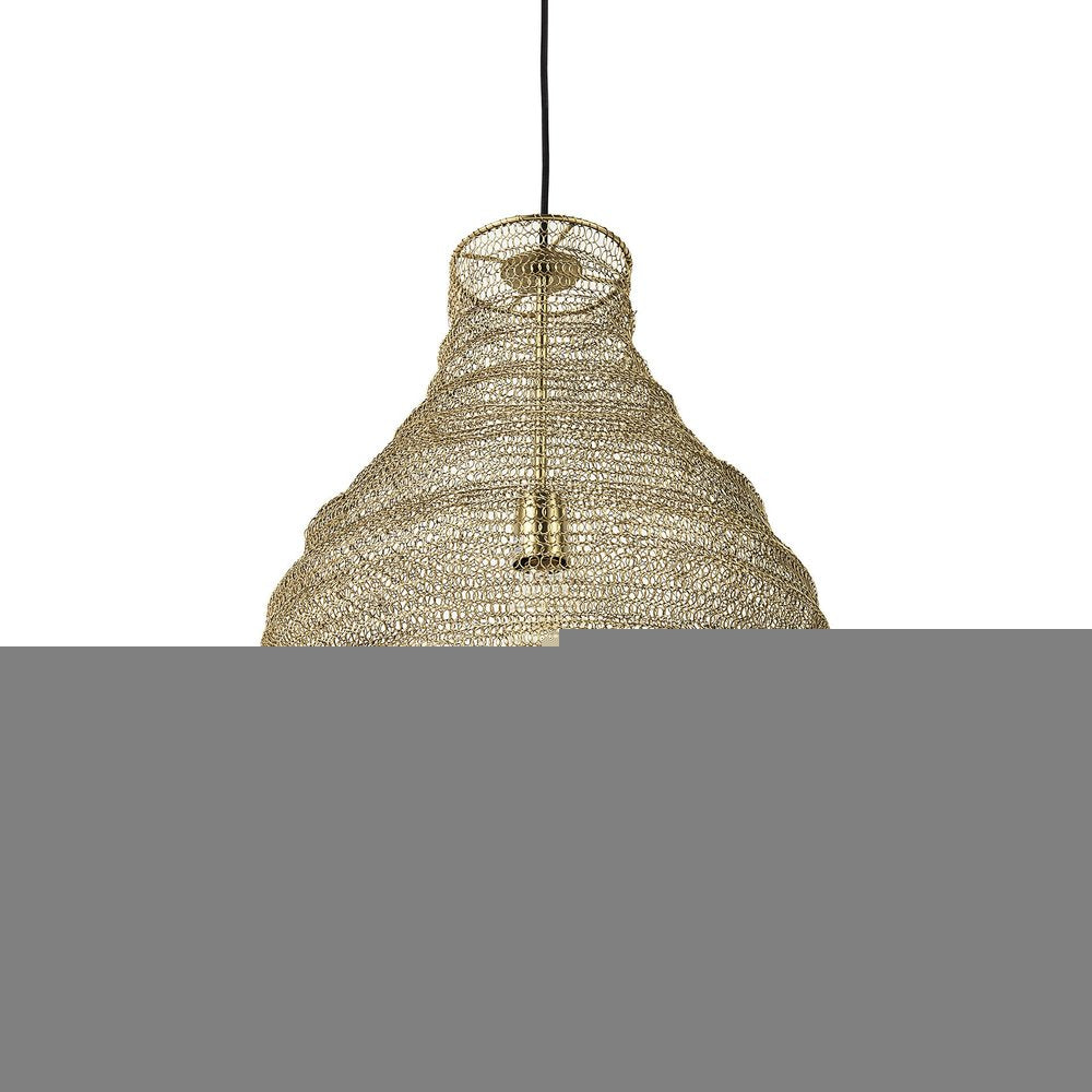 Gold Metal Wire Mesh Hanging Pendant Light HomeRoots