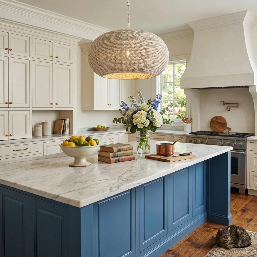Whitewash Beaded Hanging Chandelier HomeRoots