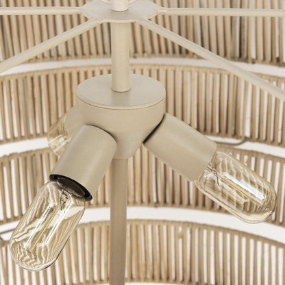 Light Brown Six Tier Hanging Chandelier HomeRoots
