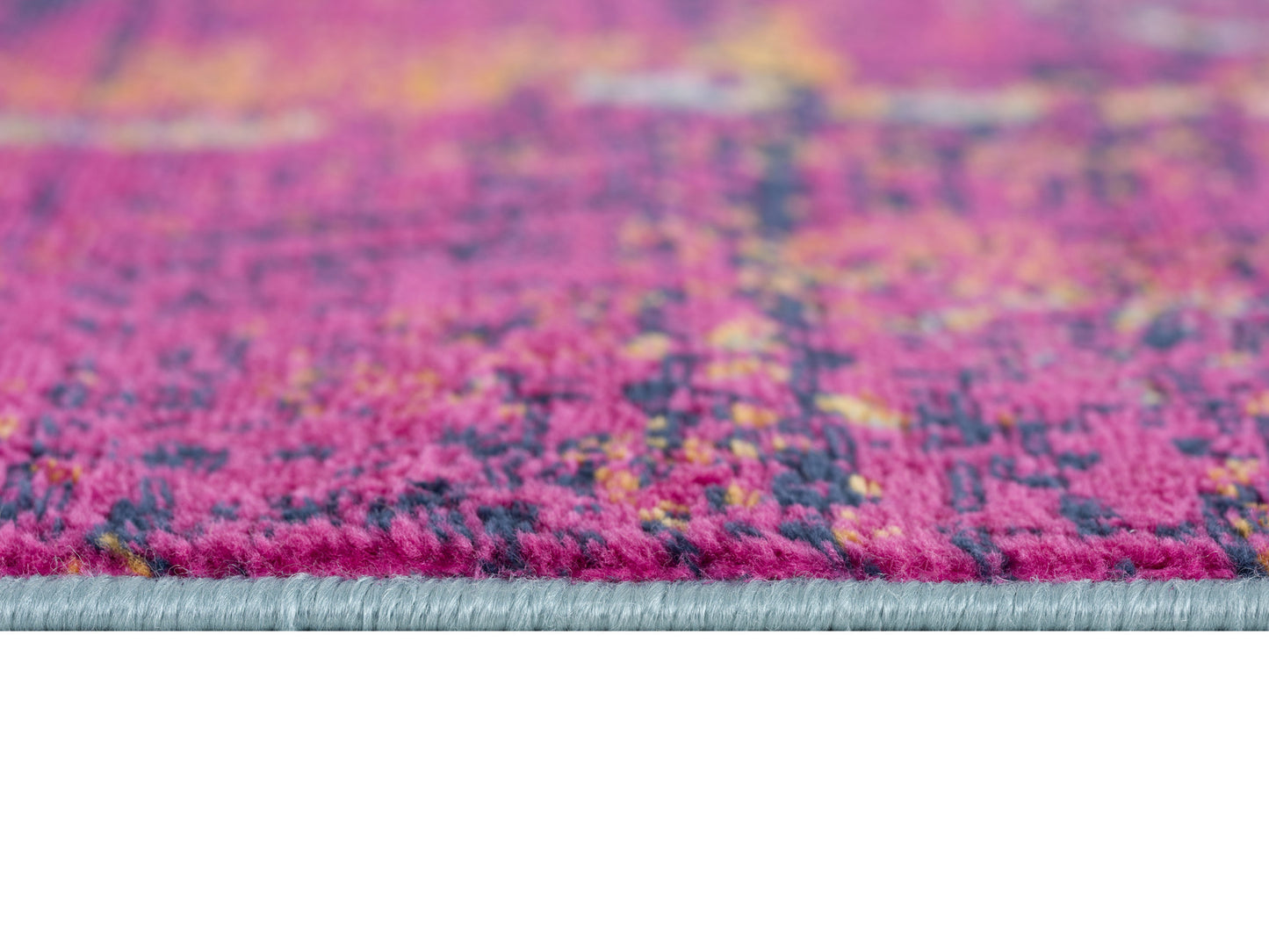 2' X 4' Magenta Abstract Dhurrie Area Rug