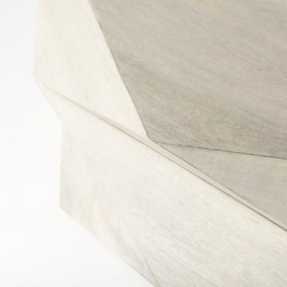 48" Natural Solid Wood Hexagon Lift Top Solid Coffee Table HomeRoots