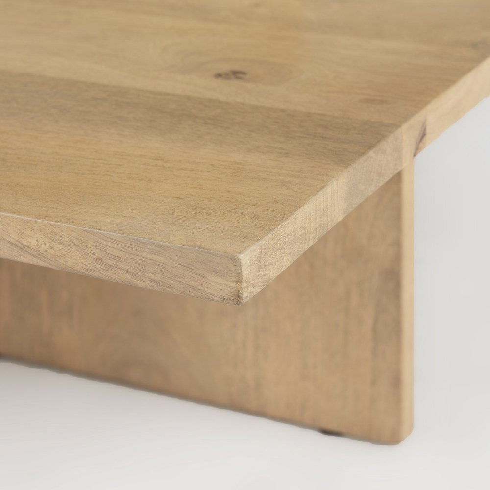 34" Natural Wood Coffee Table HomeRoots