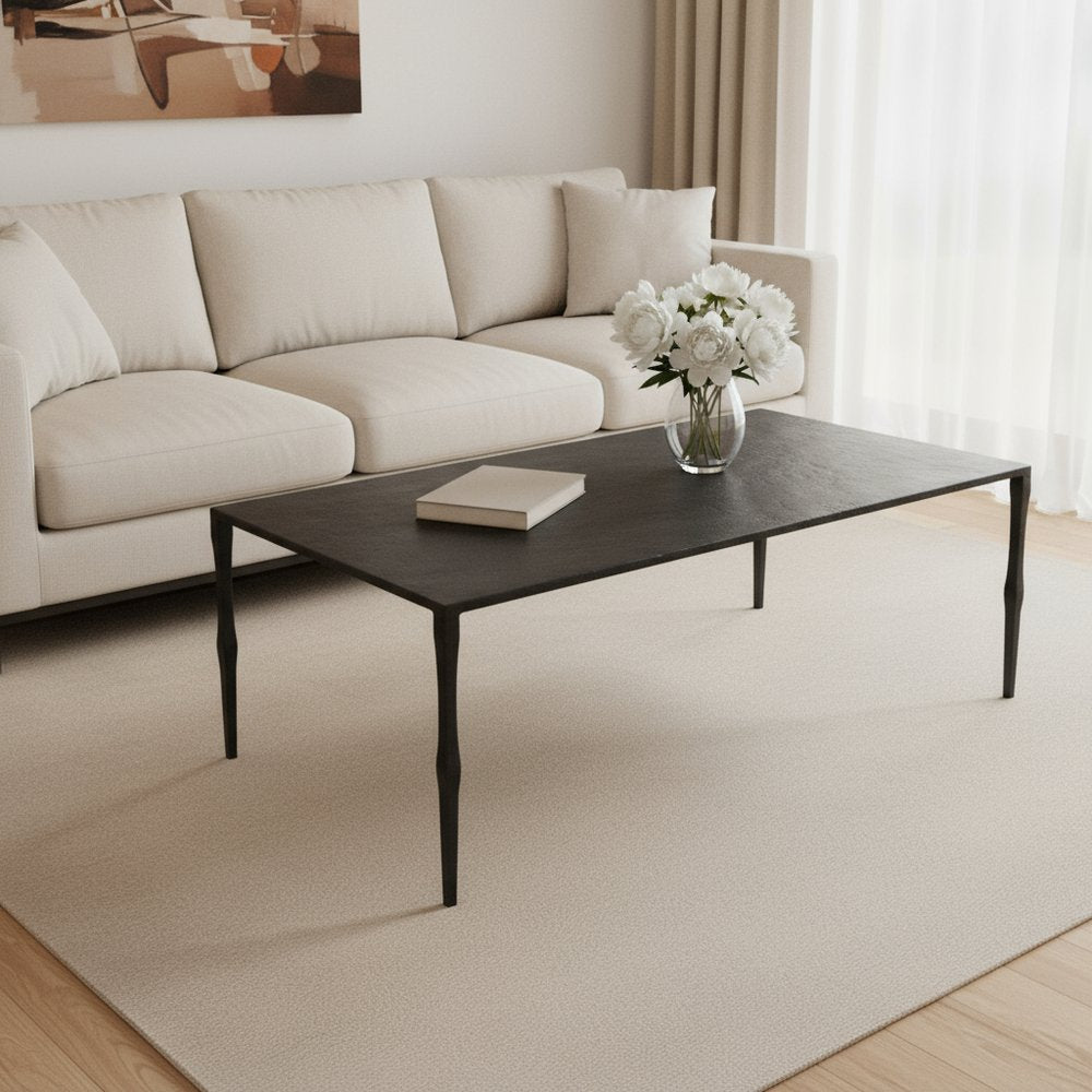 22" Black Iron Coffee Table HomeRoots