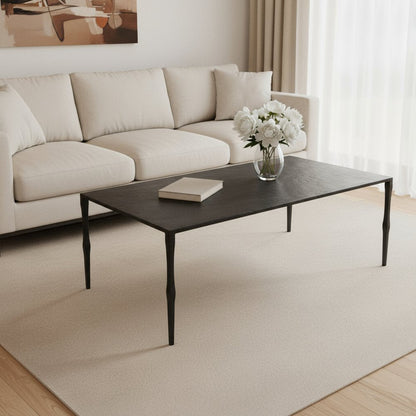 22" Black Iron Coffee Table HomeRoots