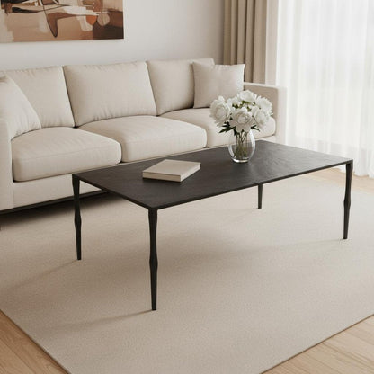 22" Black Iron Coffee Table HomeRoots