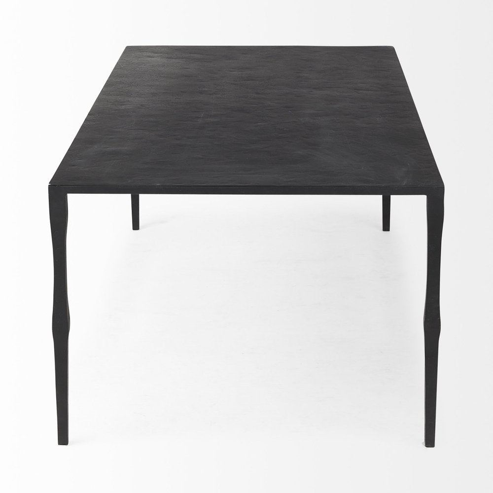 22" Black Iron Coffee Table — view 3