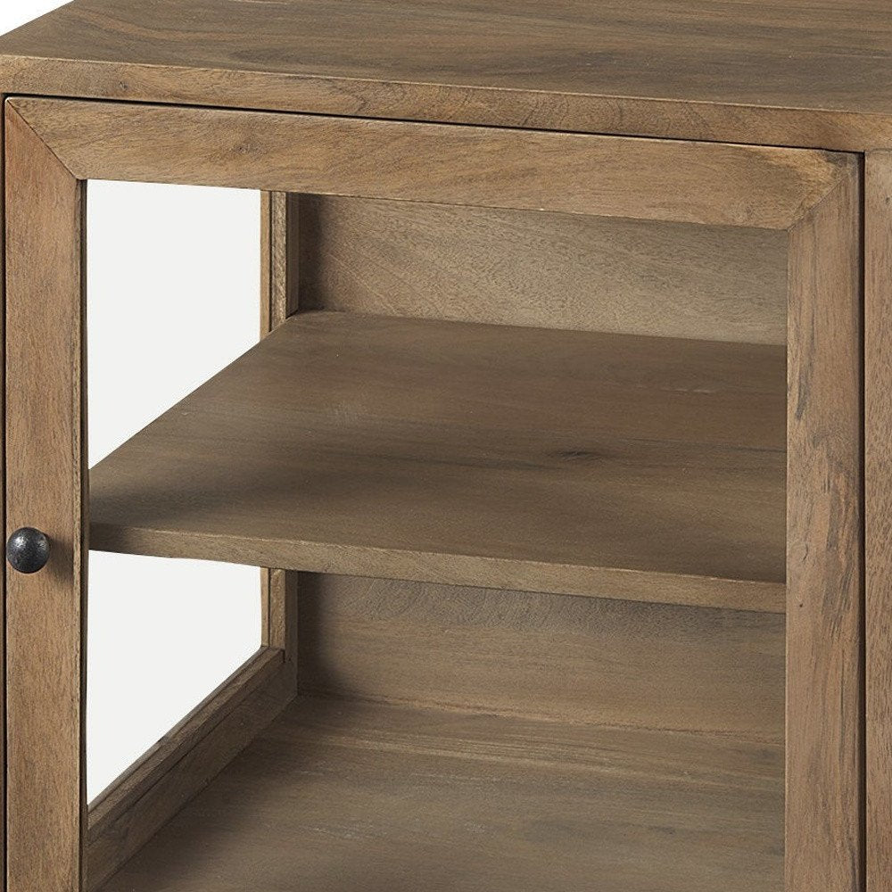 26" Brown Solid Wood Square End Table HomeRoots