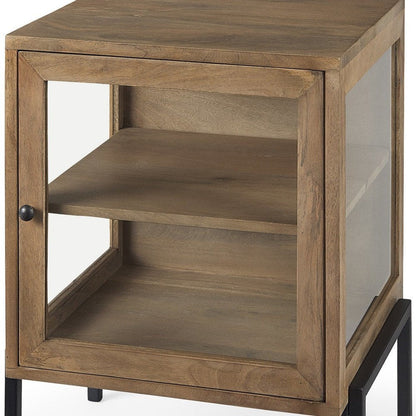 26" Brown Solid Wood Square End Table HomeRoots