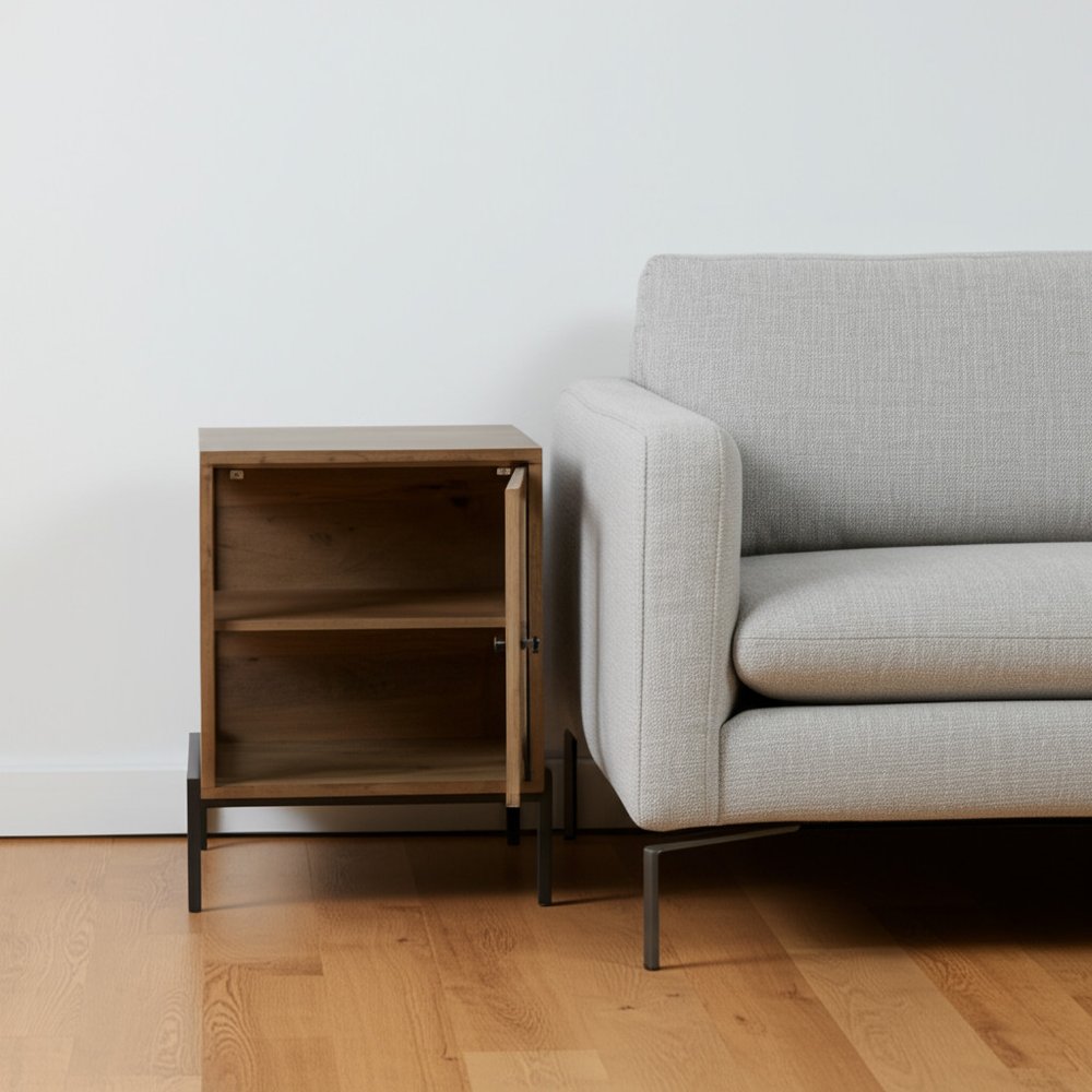 26" Brown Solid Wood Square End Table HomeRoots