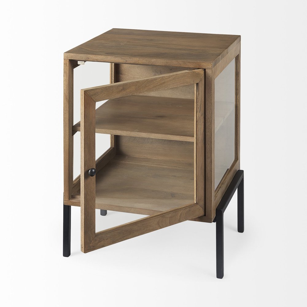 26" Brown Solid Wood Square End Table HomeRoots