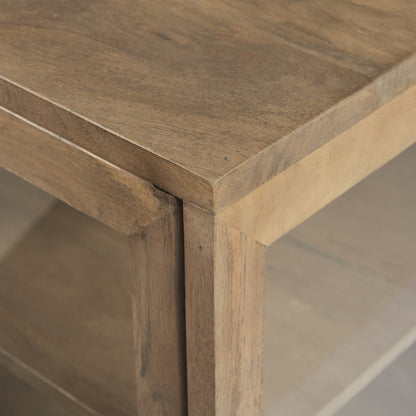 26" Brown Solid Wood Square End Table HomeRoots