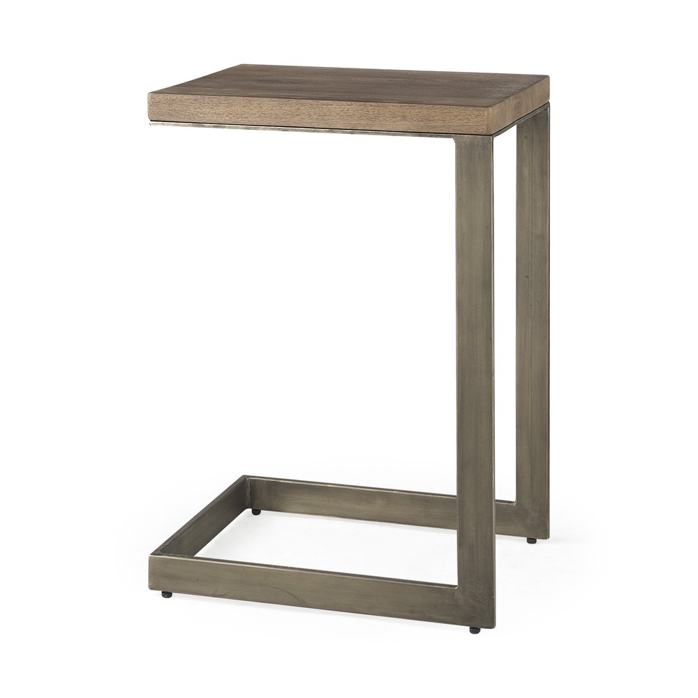26" Brown Solid and Manufactured Wood Square End Table HomeRoots