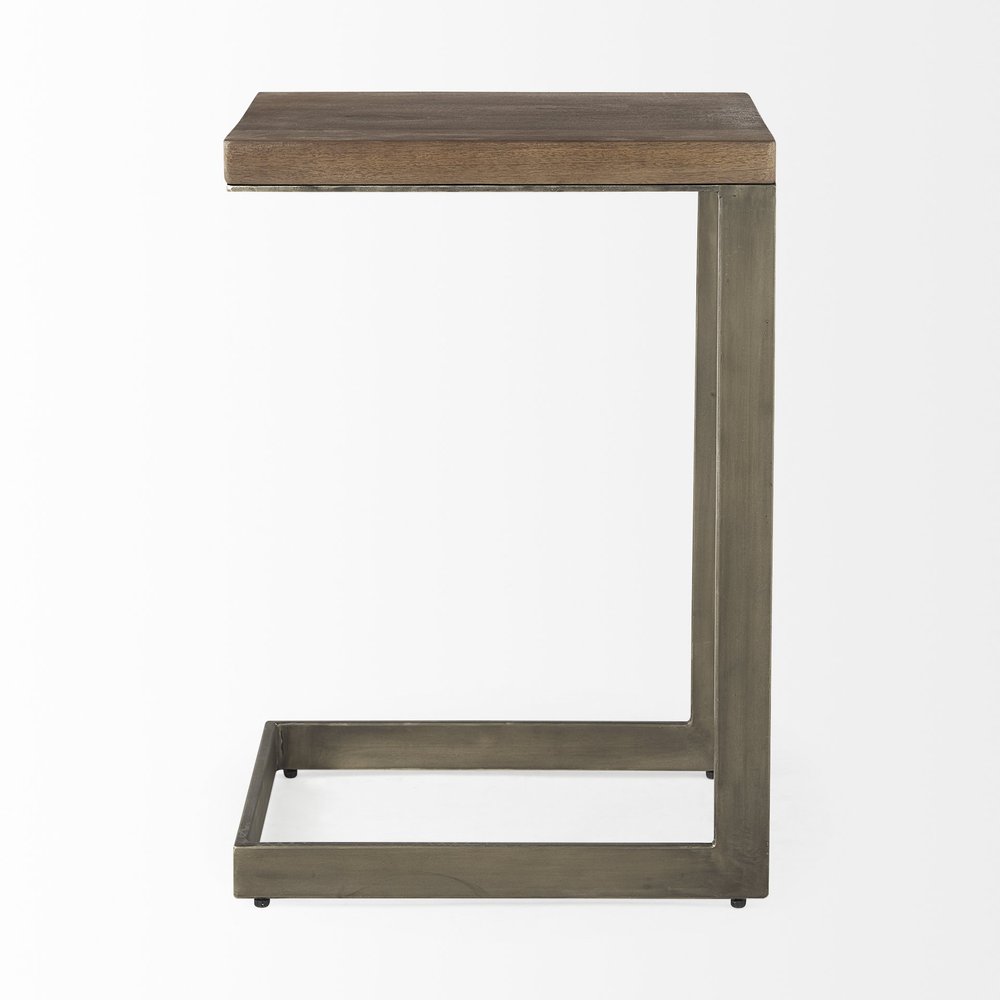 26" Brown Solid and Manufactured Wood Square End Table HomeRoots