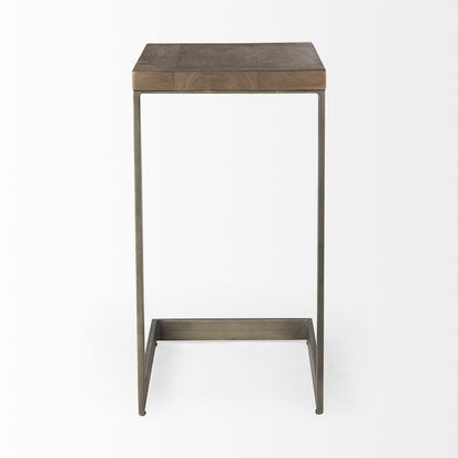 26" Brown Solid and Manufactured Wood Square End Table HomeRoots