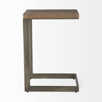 26" Brown Solid and Manufactured Wood Square End Table HomeRoots