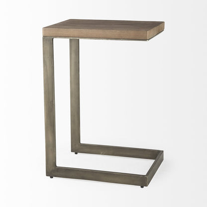 26" Brown Solid and Manufactured Wood Square End Table HomeRoots