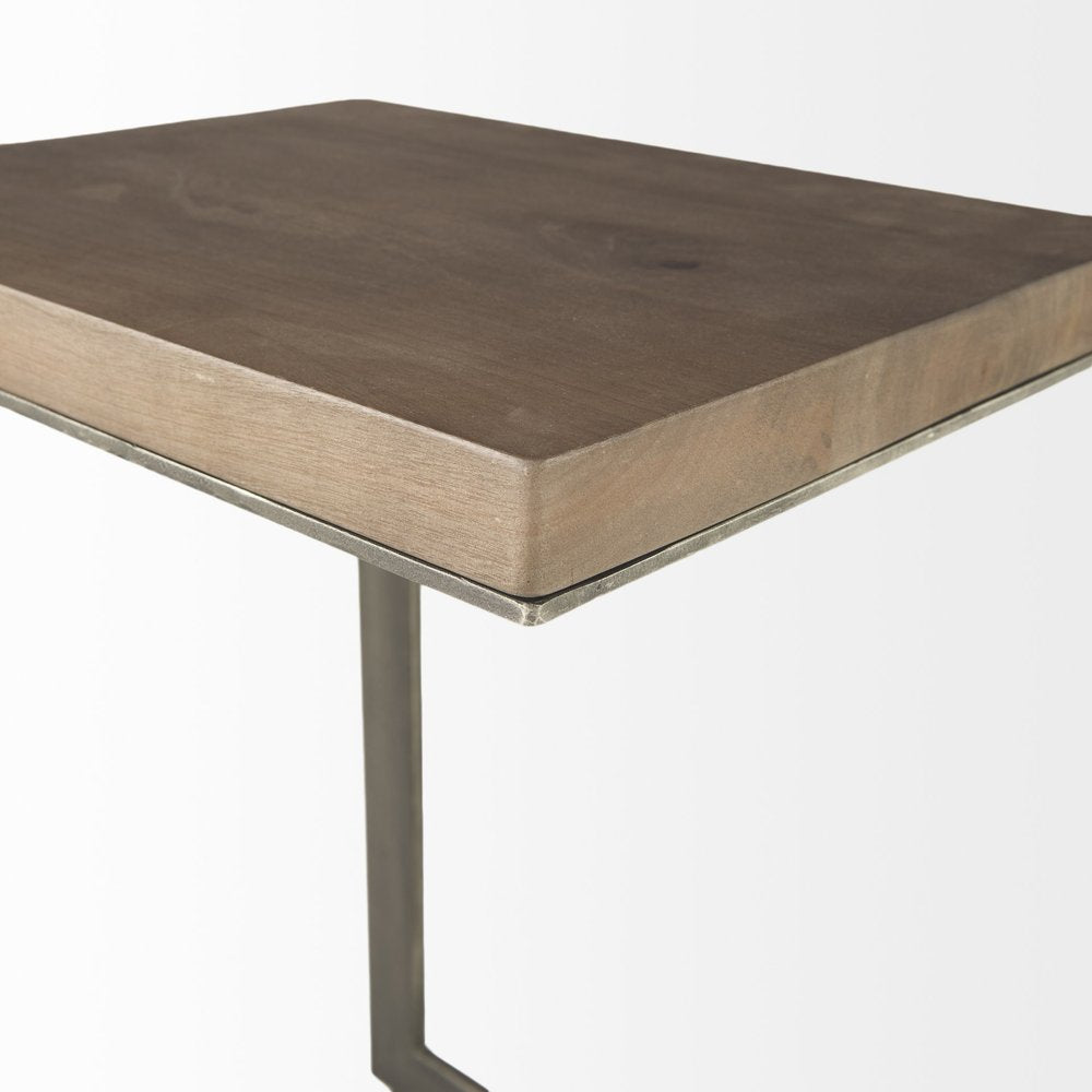 26" Brown Solid and Manufactured Wood Square End Table HomeRoots