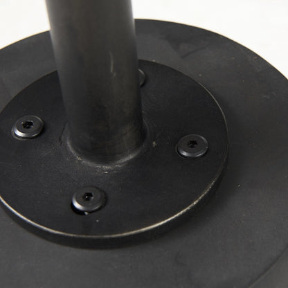 24" Black Solid and Manufactured Wood Round End Table HomeRoots