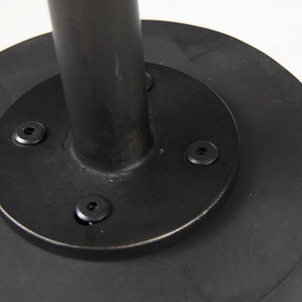24" Black Solid and Manufactured Wood Round End Table HomeRoots