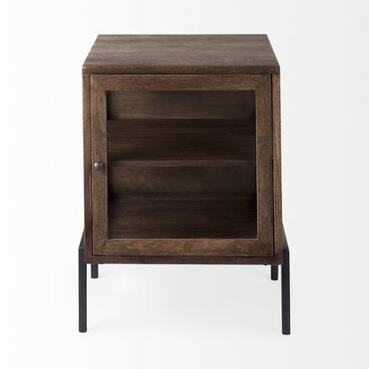 24" Brown Solid Wood Square End Table HomeRoots