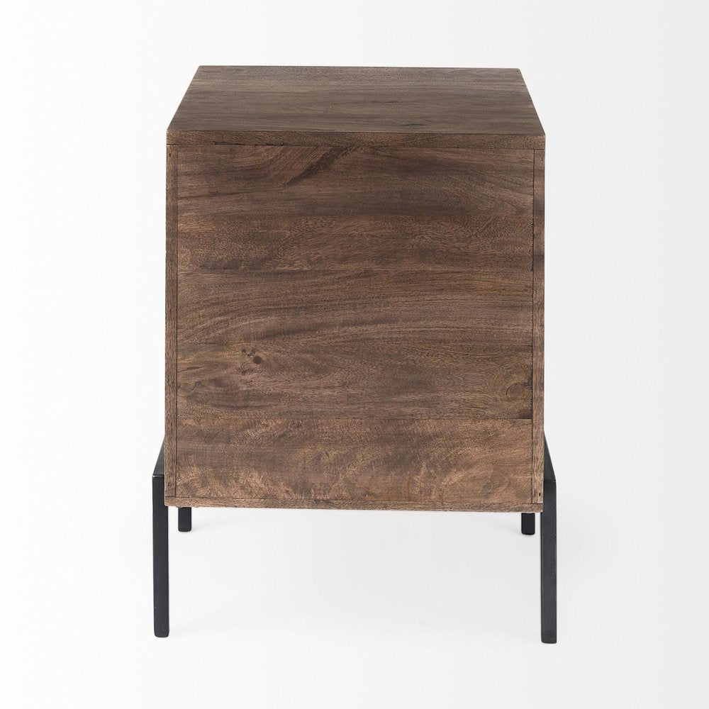 24" Brown Solid Wood Square End Table HomeRoots