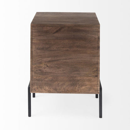 24" Brown Solid Wood Square End Table HomeRoots