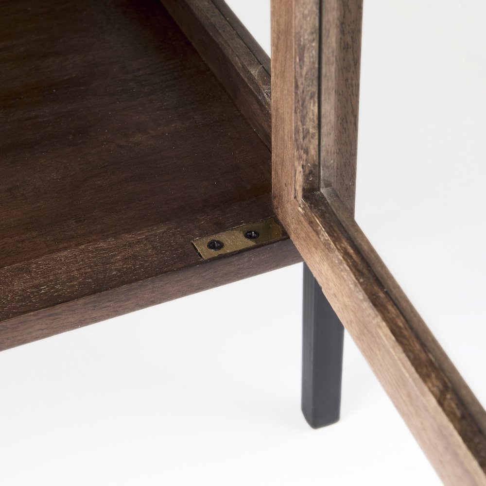 24" Brown Solid Wood Square End Table HomeRoots